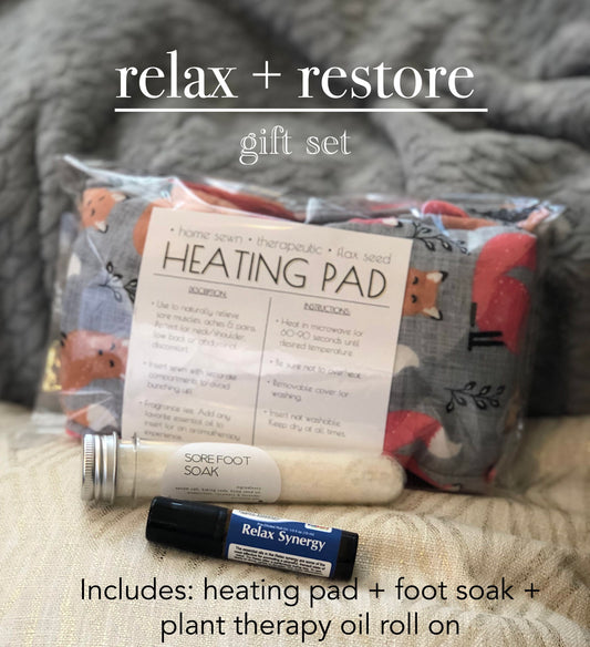 Relax + Restore gift set