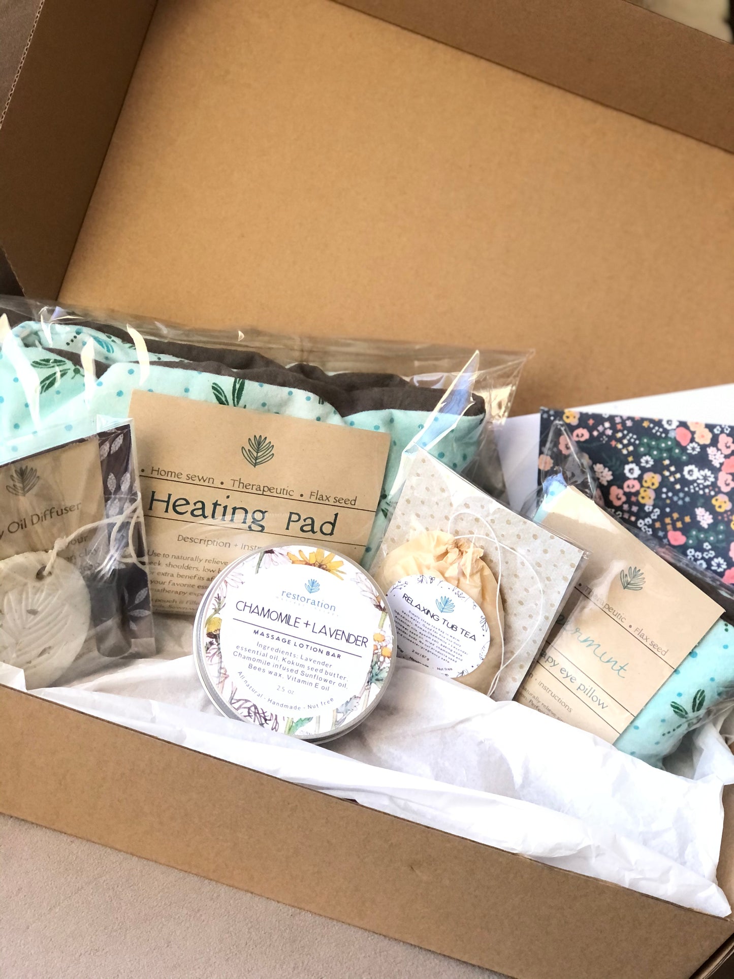 Restore + Relax gift box. Spa day, Mom to be, Prenatal gift, Postpartum kit, perfect gift